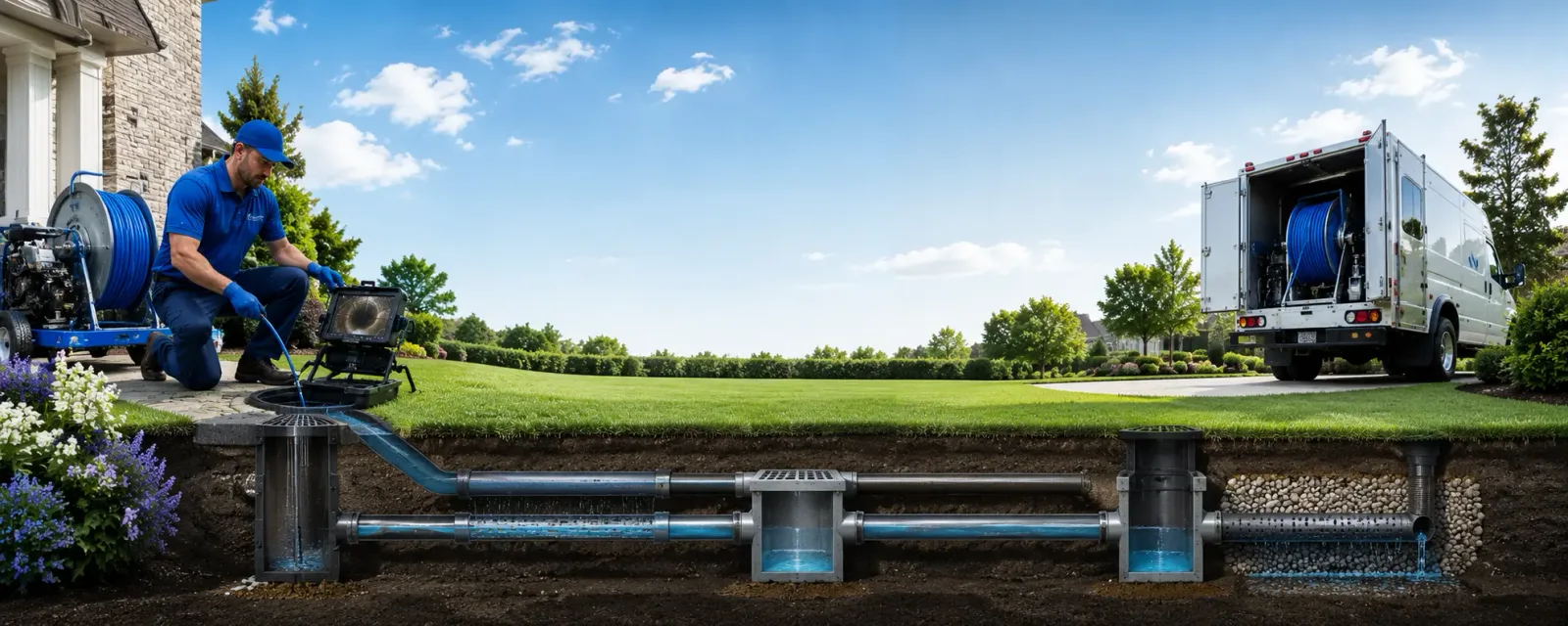 Outdoor drain cleaning information for North Rose, NY